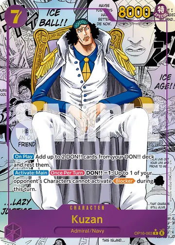 Kuzan OP16-063 (Alternate art)