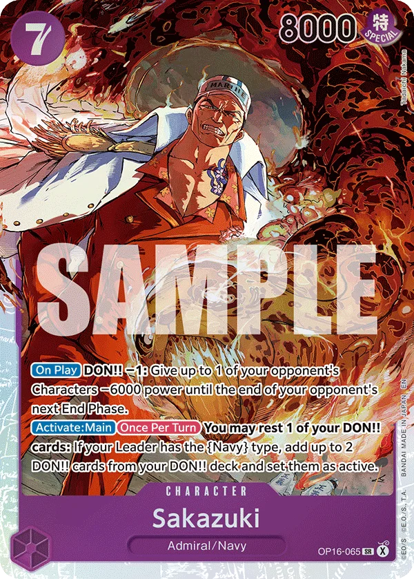 Sakazuki OP16-065 – One Piece Card Game Character