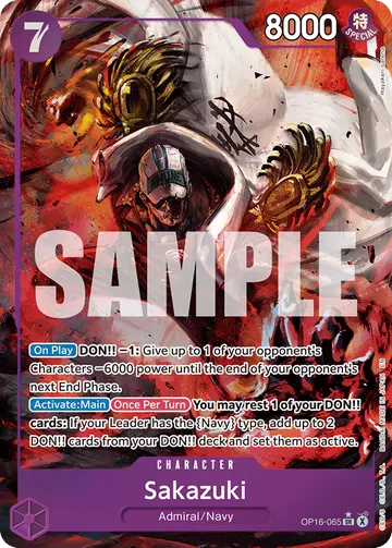 Sakazuki OP16-065 (Alternate art)