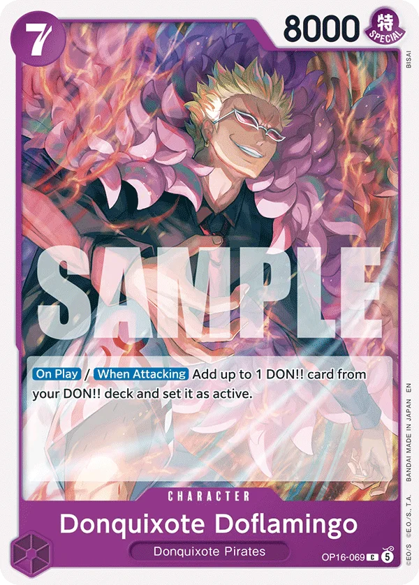 Donquixote Doflamingo OP16-069 – One Piece Card Game Character