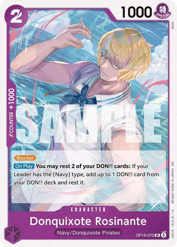 Donquixote Rosinante OP16-070 – One Piece Card Game Character