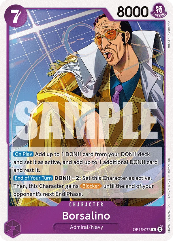 Borsalino OP16-073 – One Piece Card Game Character