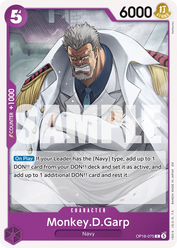 Monkey.D.Garp OP16-075 – One Piece Card Game Character