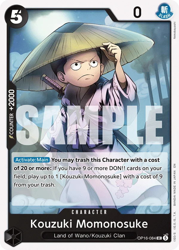 Kouzuki Momonosuke OP16-084 – One Piece Card Game Character