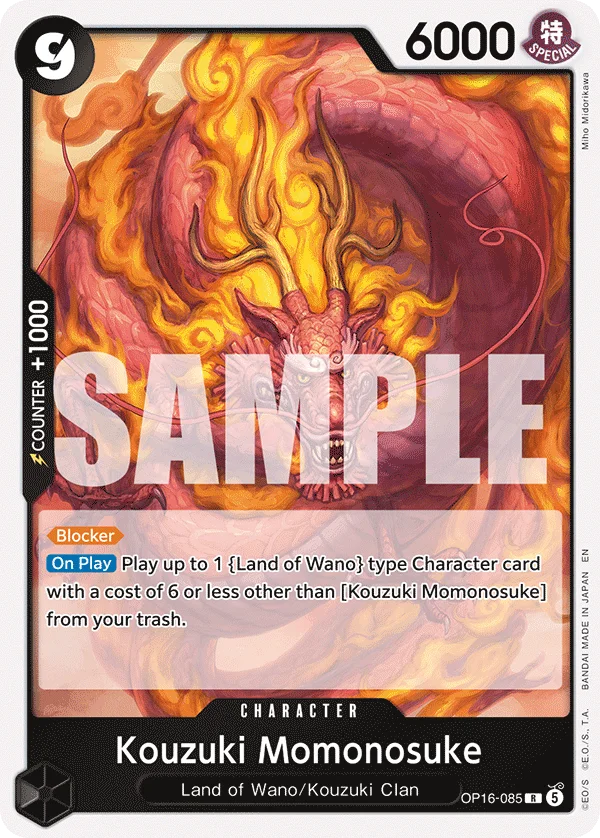 Kouzuki Momonosuke OP16-085 – One Piece Card Game Character