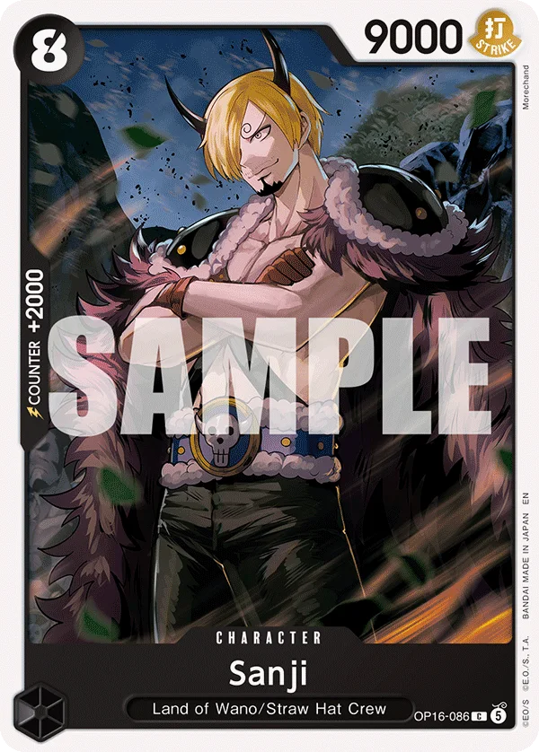 Sanji OP16-086 – One Piece Card Game Character