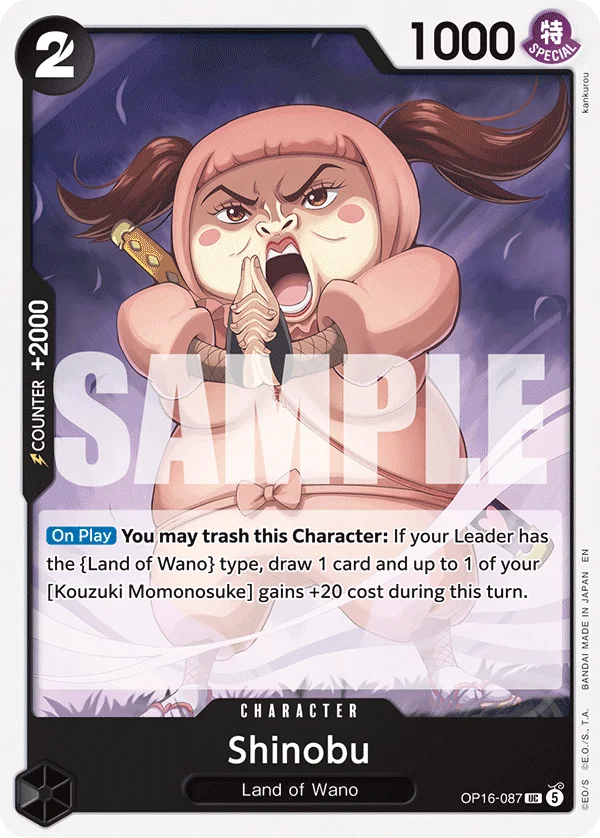 Shinobu OP16-087 – One Piece Card Game Character