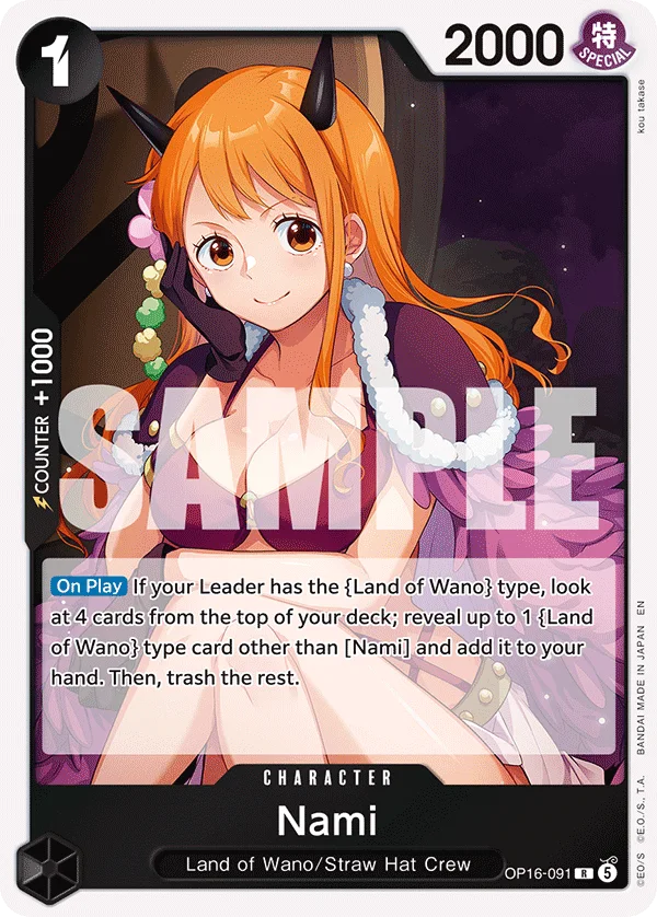 Nami OP16-091 – One Piece Card Game Character