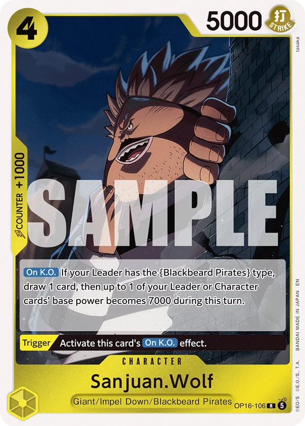 Sanjuan.Wolf OP16-106 – One Piece Card Game Character