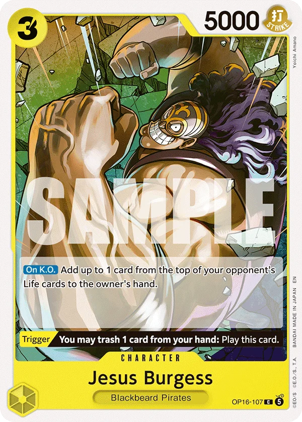 Jesus Burgess OP16-107 – One Piece Card Game Character
