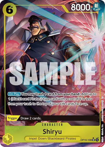 Shiryu OP16-108 (Alternate art)