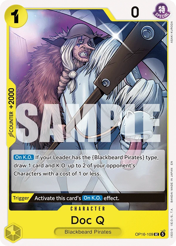 Doc Q OP16-109 – One Piece Card Game Character