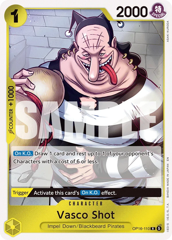 Vasco Shot OP16-110 – One Piece Card Game Character