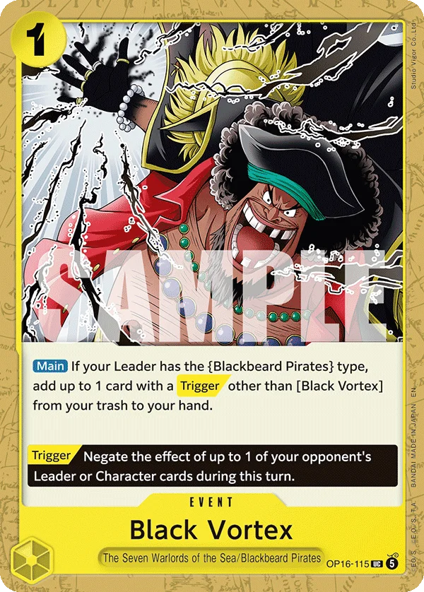 Black Vortex OP16-115 – One Piece Card Game Event