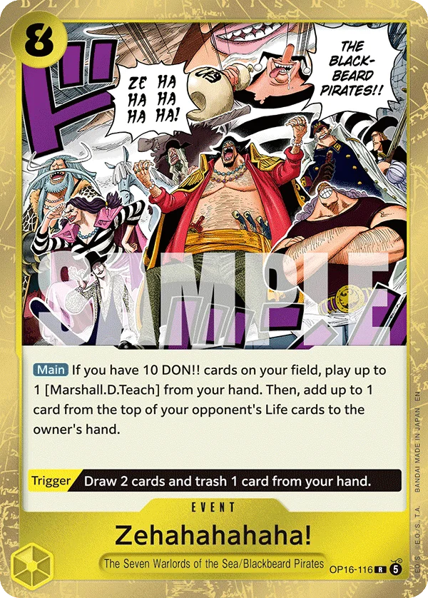 Zehahahahaha! OP16-116 – One Piece Card Game Event