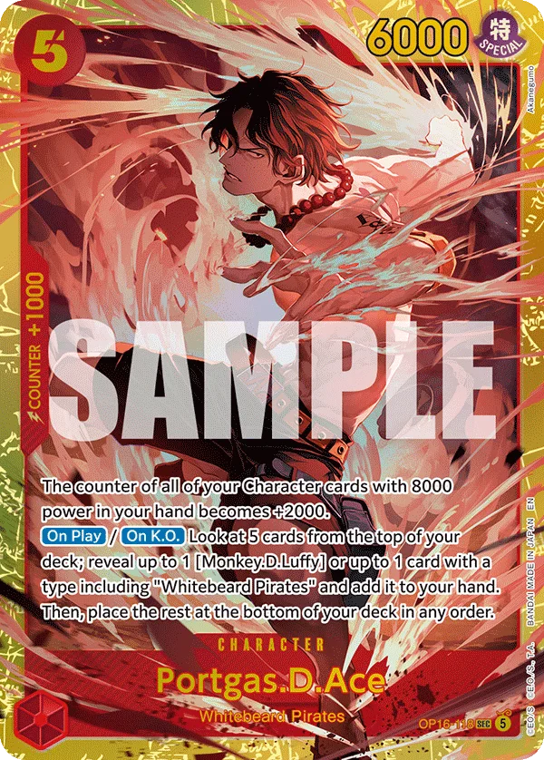 Portgas.D.Ace OP16-118 – One Piece Card Game Character