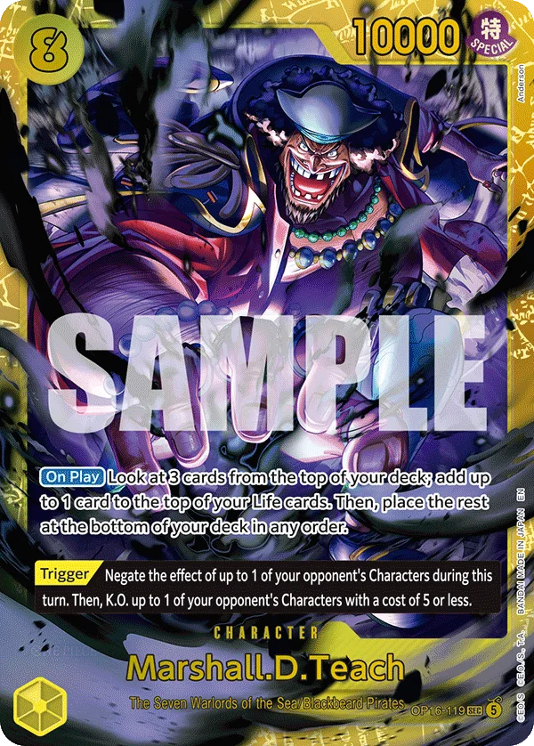 Marshall.D.Teach OP16-119 – One Piece Card Game Character