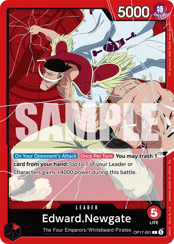 Edward.Newgate OP17-001 – One Piece Card Game Leader