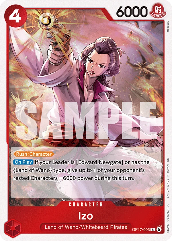 Izo OP17-003 – One Piece Card Game Character