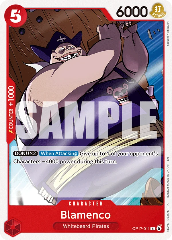 Blamenco OP17-011 – One Piece Card Game Character