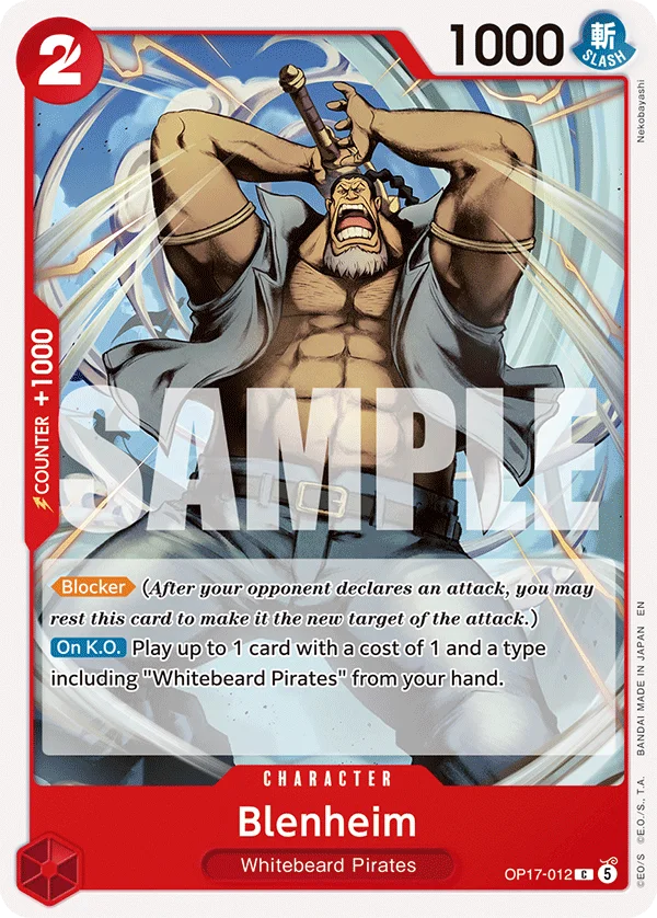 Blenheim OP17-012 – One Piece Card Game Character