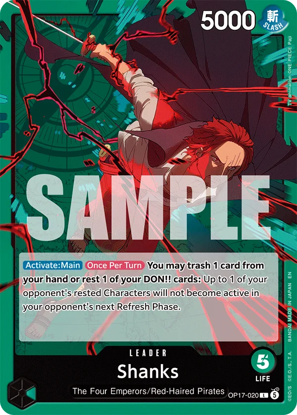 Shanks OP17-020 – One Piece Card Game Leader