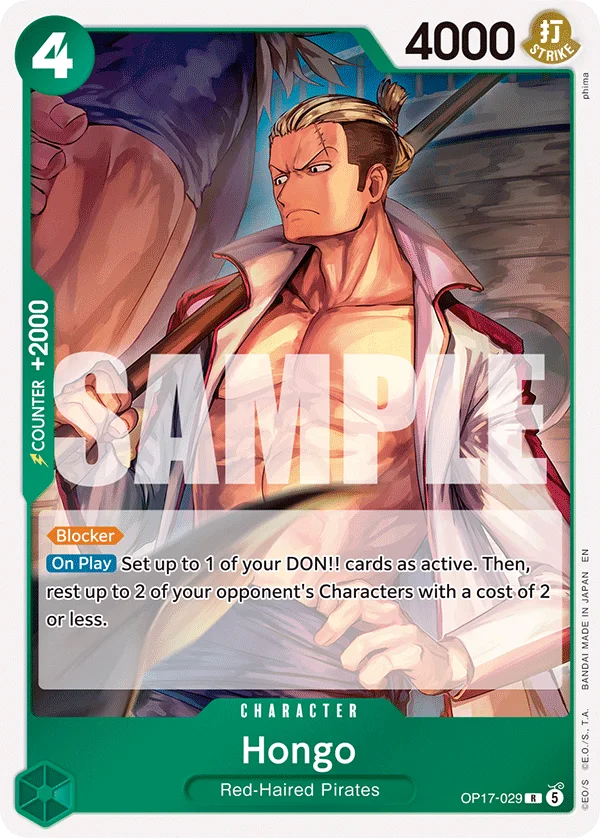 Hongo OP17-029 – One Piece Card Game Character
