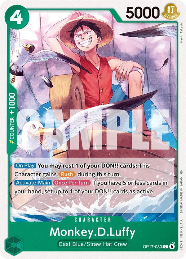 Monkey.D.Luffy OP17-030 – One Piece Card Game Character