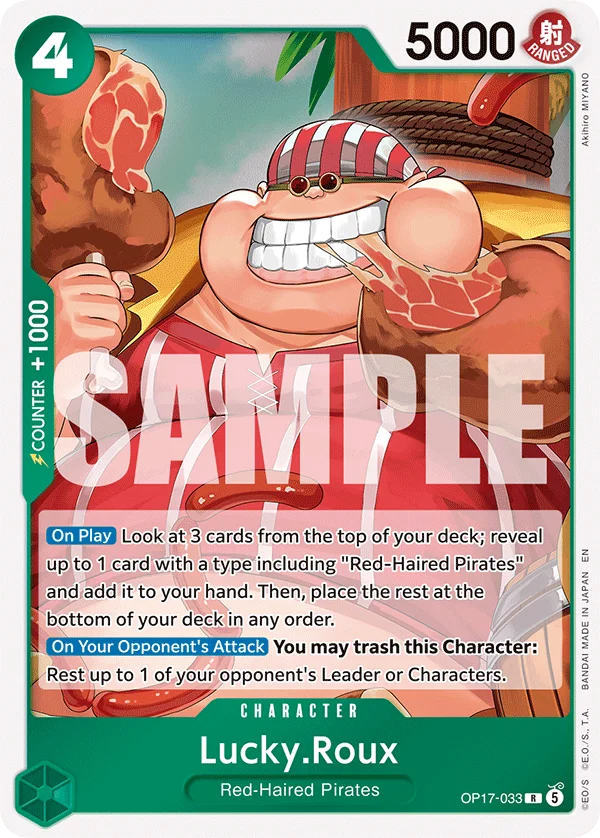 Lucky.Roux OP17-033 – One Piece Card Game Character
