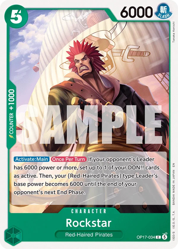 Rockstar OP17-034 – One Piece Card Game Character