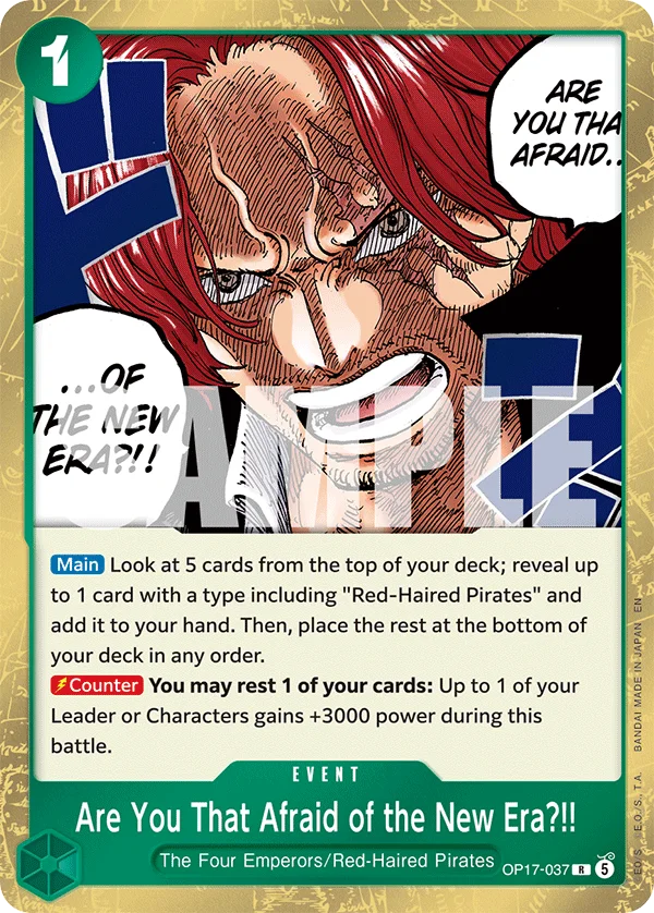 Are You That Afraid of the New Era?!! OP17-037 – One Piece Card Game Event