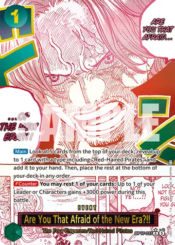 Are You That Afraid of the New Era?!! OP17-037 (Alternate art)