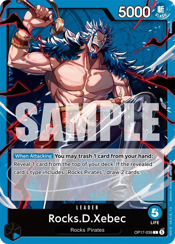Rocks.D.Xebec OP17-039 – One Piece Card Game Leader