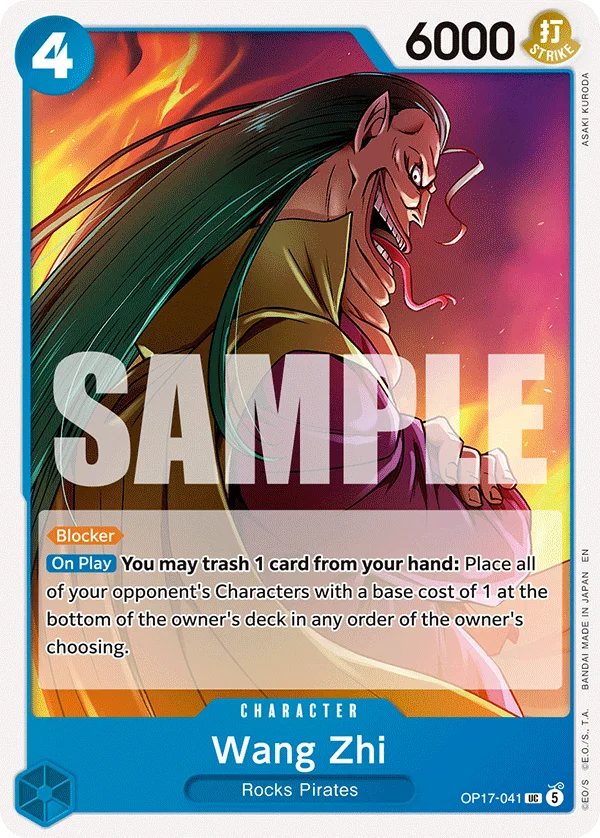 Wang Zhi OP17-041 – One Piece Card Game Character