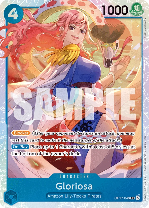 Gloriosa OP17-046 – One Piece Card Game Character