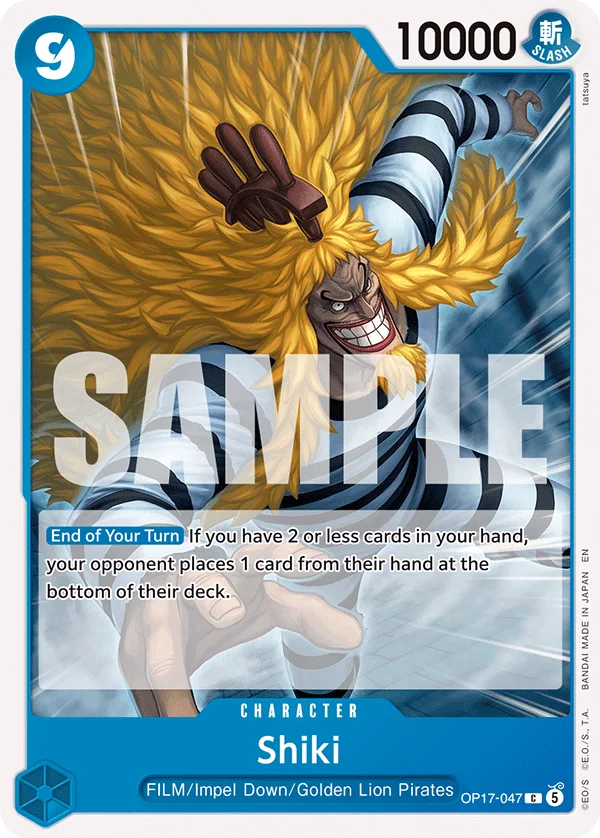 Shiki OP17-047 – One Piece Card Game Character