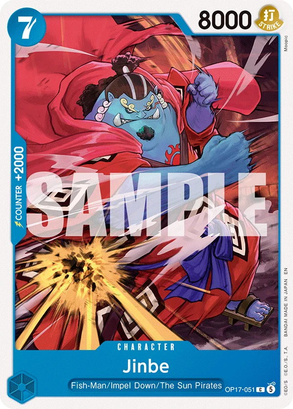Jinbe OP17-051 – One Piece Card Game Character