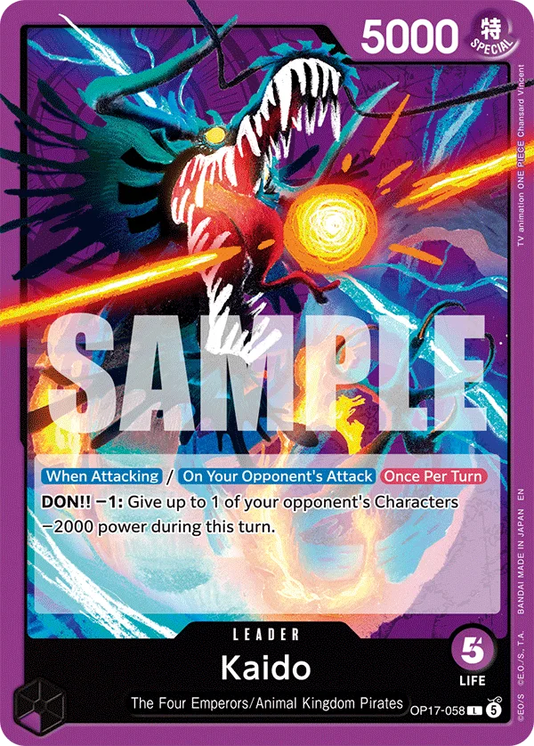 Kaido OP17-058 – One Piece Card Game Leader