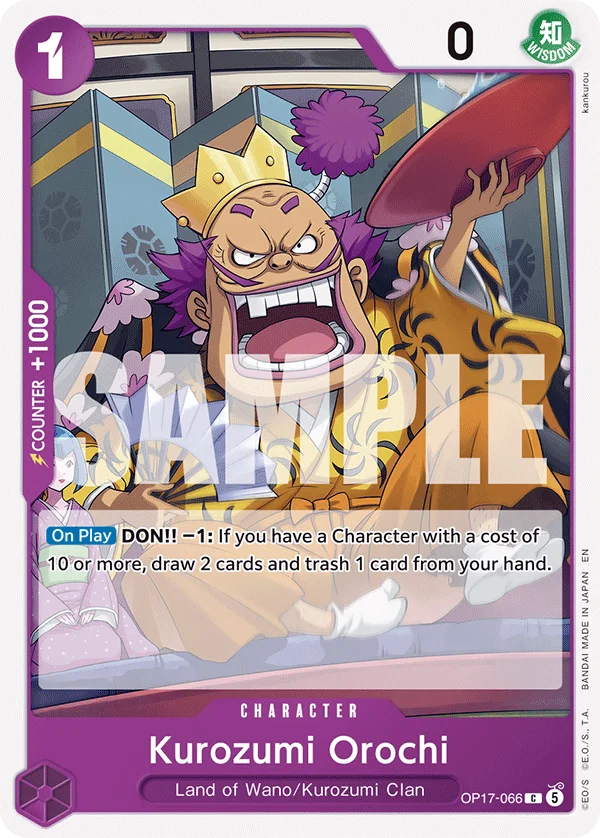 Kurozumi Orochi OP17-066 – One Piece Card Game Character