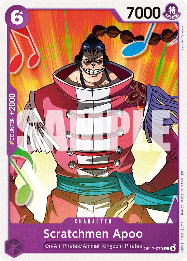 Scratchmen Apoo OP17-070 – One Piece Card Game Character