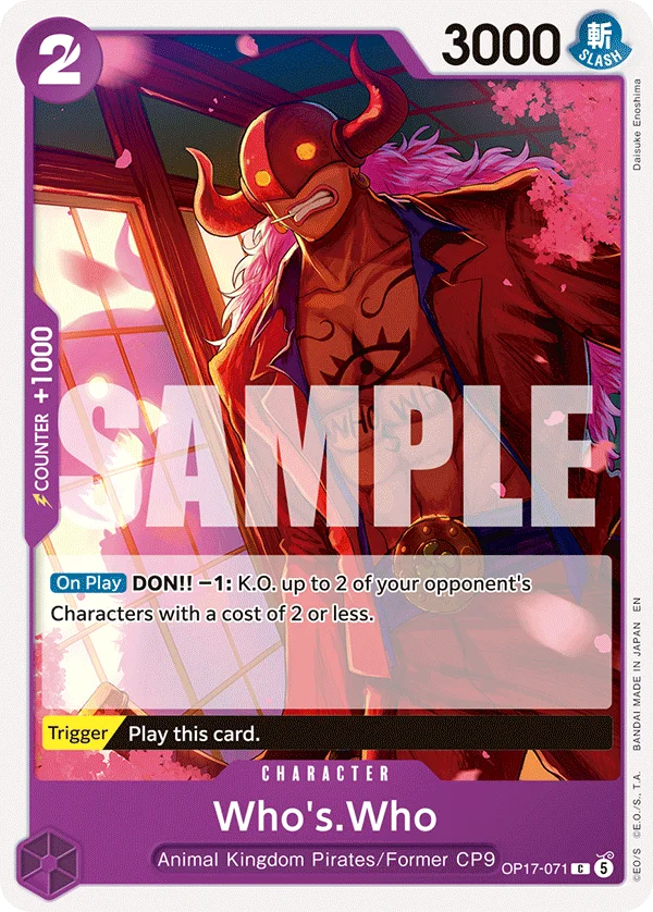 Who's.Who OP17-071 – One Piece Card Game Character