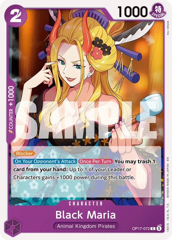 Black Maria OP17-072 – One Piece Card Game Character