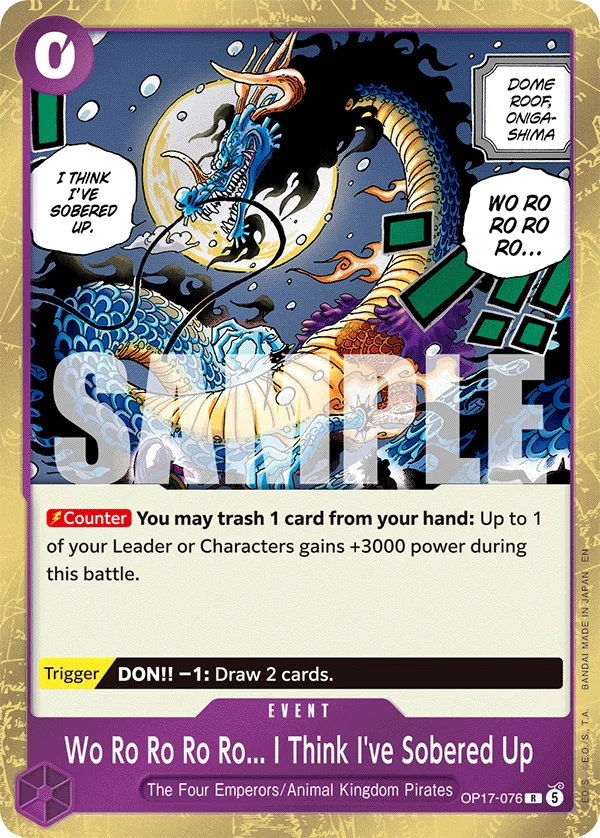 Wo Ro Ro Ro Ro... I Think I've Sobered Up OP17-076 – One Piece Card Game Event