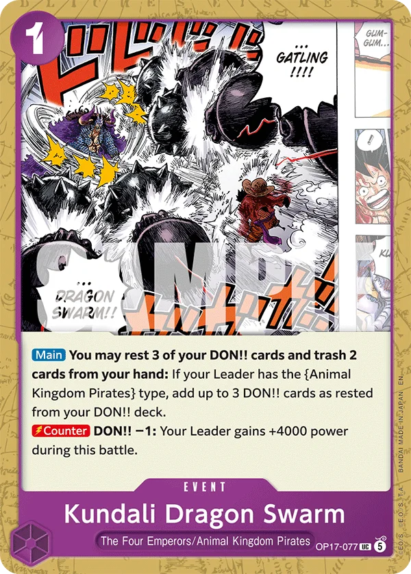 Kundali Dragon Swarm OP17-077 – One Piece Card Game Event