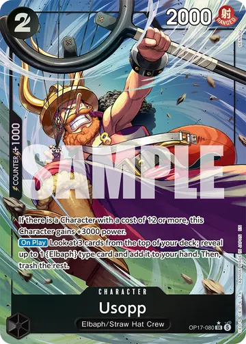 Usopp OP17-080 (Alternate art)