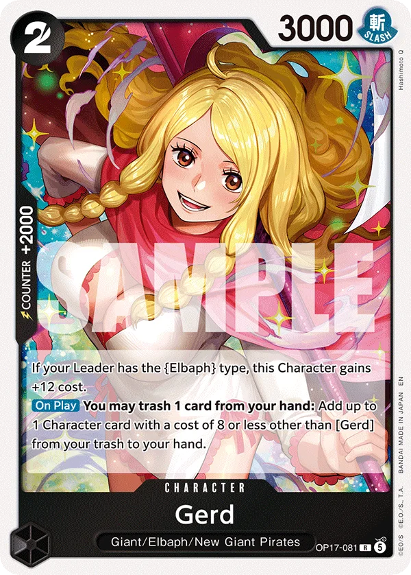 Gerd OP17-081 – One Piece Card Game Character