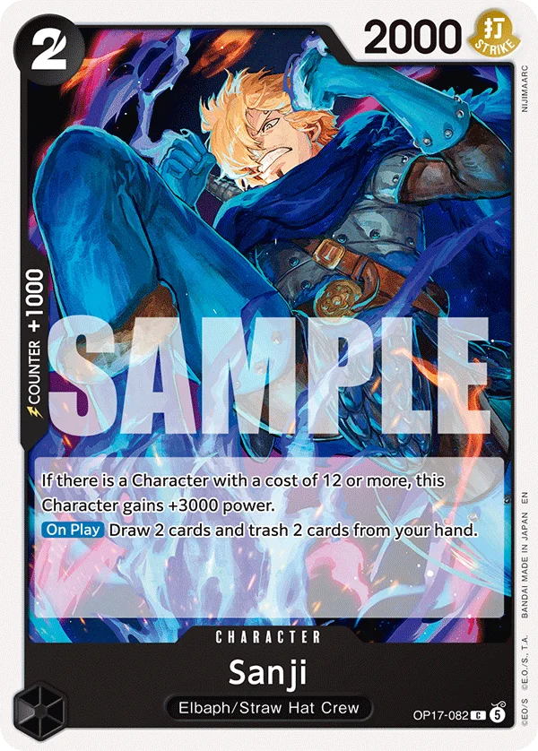 Sanji OP17-082 – One Piece Card Game Character