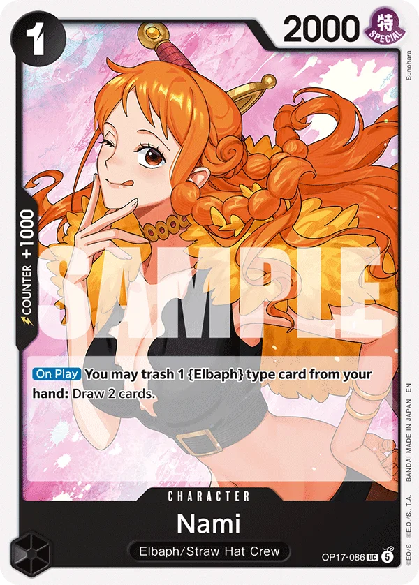 Nami OP17-086 – One Piece Card Game Character