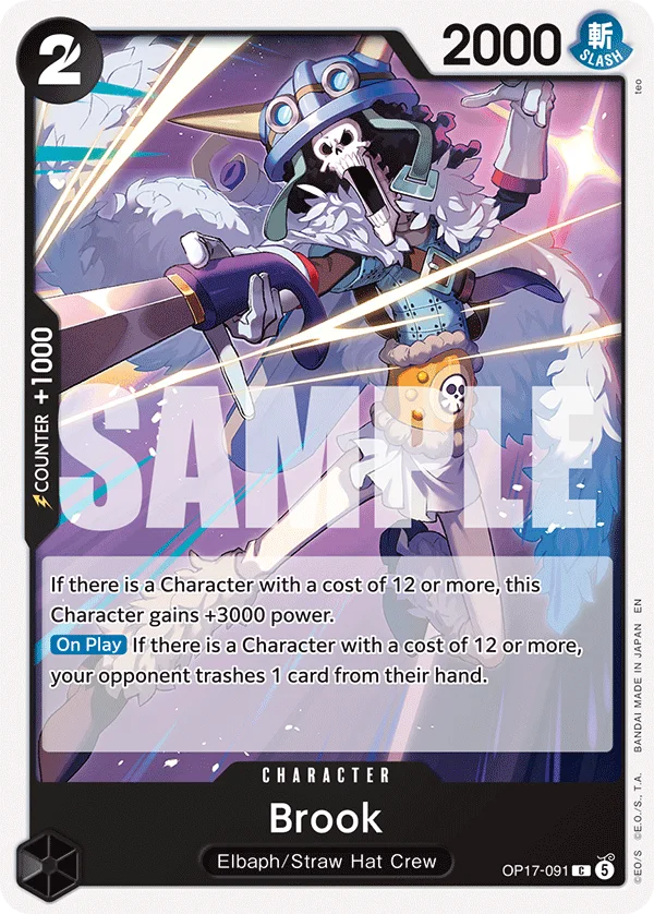 Brook OP17-091 – One Piece Card Game Character