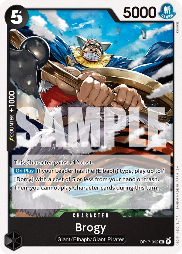 Brogy OP17-092 – One Piece Card Game Character